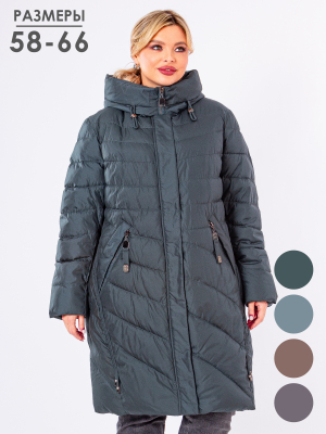  Женская Пальто женское зимнее Дилиса - Цвет Изумруд от интернет-магазина женской одежды МегаТренд. Пальто женское зимнее Дилиса - Цвет Изумруд лучшего качества, эксклюзивные предложения и акции, доставка во все регионы России