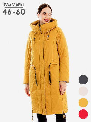  Женская Пальто женское зимнее Mishele - Цвет Охра от интернет-магазина женской одежды МегаТренд. Пальто женское зимнее Mishele - Цвет Охра лучшего качества, эксклюзивные предложения и акции, доставка во все регионы России
