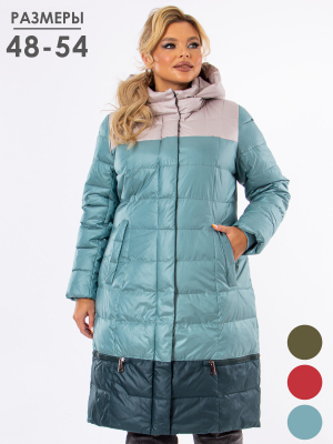  Женская Пальто женское зимнее Mishele - Цвет Голубой от интернет-магазина женской одежды МегаТренд. Пальто женское зимнее Mishele - Цвет Голубой лучшего качества, эксклюзивные предложения и акции, доставка во все регионы России