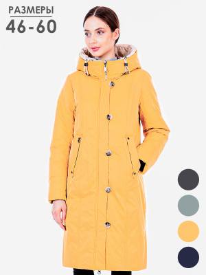  Женская Пальто женское зимнее Mishele - Цвет Охра от интернет-магазина женской одежды МегаТренд. Пальто женское зимнее Mishele - Цвет Охра лучшего качества, эксклюзивные предложения и акции, доставка во все регионы России