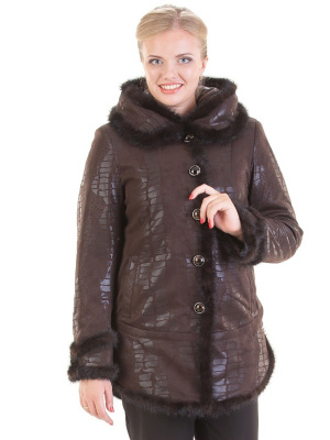  Женская Дубленка женская зимняя Towmy - Цвет Коричневый от интернет-магазина женской одежды МегаТренд. Дубленка женская зимняя Towmy - Цвет Коричневый лучшего качества, эксклюзивные предложения и акции, доставка во все регионы России