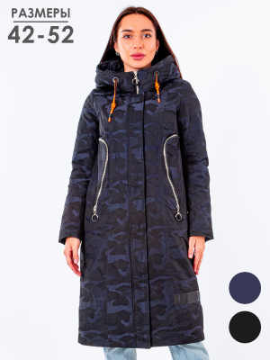  Женская Пальто женское зимнее Mishele - Цвет Синий от интернет-магазина женской одежды МегаТренд. Пальто женское зимнее Mishele - Цвет Синий лучшего качества, эксклюзивные предложения и акции, доставка во все регионы России