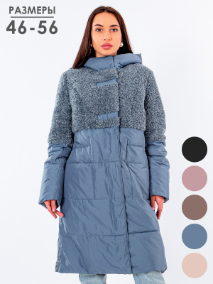  Женская Пальто женское зимнее Дилиса - Цвет Голубой от интернет-магазина женской одежды МегаТренд. Пальто женское зимнее Дилиса - Цвет Голубой лучшего качества, эксклюзивные предложения и акции, доставка во все регионы России